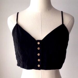 NWOT Linen Crop Top